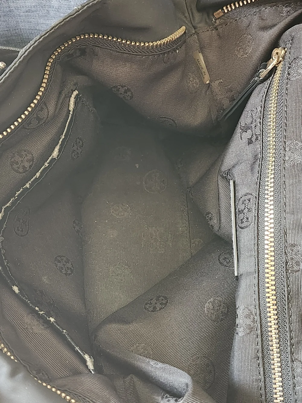 Tory Burch Tilda Black Nylon Small Tote Bag Convertible Crossbody Medium - Fair